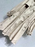 Chanel Khaki Long Trench Coat 1:1 Version High Quality Autumn and Winter Trench Coat - Image 5