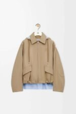 Loewe striped patchwork hooded windbreaker jacket - Image 11