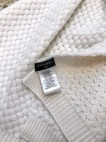 CHANEL knitted wool blend hat and scarf set - Image 11