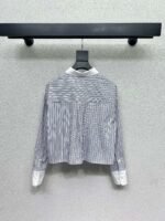 miumiu new striped shirt high quality version - Image 6