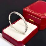 Cartier diamond bracelet high-end version V gold material - Image 2