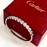 Cartier diamond bracelet high-end version V gold material - Image 13