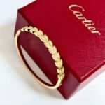 Cartier diamond bracelet high-end version V gold material - Image 9