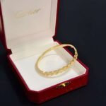Cartier diamond bracelet high-end version V gold material - Image 5