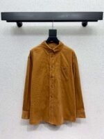 Celine corduroy shirt with loose fit design, high-quality clothing