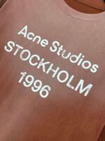 Acne Studios Exquisite heavy washed and distressed printed long-sleeved bottoming shirt - Image 6