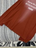 Acne Studios Exquisite heavy washed and distressed printed long-sleeved bottoming shirt - Image 5