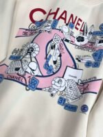 Chanel new autumn and winter logo print round neck sweatshirt high-quality clothing - Image 4