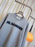 JIL SANDER Letter Printed Round Neck Sweatshirt 100% Cotton High Quality Sweatshirt - Image 12