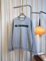 JIL SANDER Letter Printed Round Neck Sweatshirt 100% Cotton High Quality Sweatshirt - Image 11