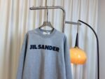 JIL SANDER Letter Printed Round Neck Sweatshirt 100% Cotton High Quality Sweatshirt - Image 10