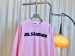 JIL SANDER Letter Printed Round Neck Sweatshirt 100% Cotton High Quality Sweatshirt - Image 8