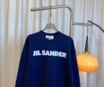 JIL SANDER Letter Printed Round Neck Sweatshirt 100% Cotton High Quality Sweatshirt - Image 2
