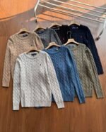 Ralph Lauren Autumn/Winter Classic Thick Knit Crewneck Sweater - Image 10
