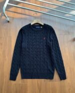 Ralph Lauren Autumn/Winter Classic Thick Knit Crewneck Sweater - Image 9