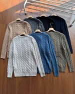 Ralph Lauren Autumn/Winter Classic Thick Knit Crewneck Sweater - Image 8