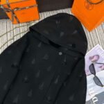 Hermès 2025 Autumn and Winter Series Hooded Double-faced Cashmere Short Jacket Double-faced Cashmere High-end Quality 1:1 - Image 8