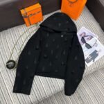 Hermès 2025 Autumn and Winter Series Hooded Double-faced Cashmere Short Jacket Double-faced Cashmere High-end Quality 1:1 - Image 6