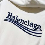Balenciaga 420g pure cotton hooded sweatshirt with letter LOGO embroidery - Image 12