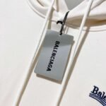 Balenciaga 420g pure cotton hooded sweatshirt with letter LOGO embroidery - Image 10