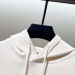 Balenciaga 420g pure cotton hooded sweatshirt with letter LOGO embroidery - Image 6