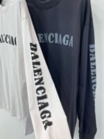 Balenciaga 260g high-weight sweatshirt with double yarn ribbed cut and distressed craftsmanship - Image 5