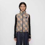 Burberry hooded stand collar plaid down vest jacket 90 down premium version high quality clothing