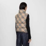 Burberry hooded stand collar plaid down vest jacket 90 down premium version high quality clothing - Image 2