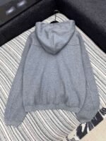 alexanderwang Autumn new cotton threaded hooded fleece sweater jacket high-end high-quality clothing - Image 3