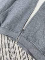 alexanderwang Autumn new cotton threaded hooded fleece sweater jacket high-end high-quality clothing - Image 6