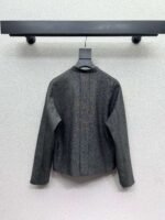 DIOR gray suit jacket with brooch high quality clothing - Image 9