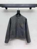 DIOR gray suit jacket with brooch high quality clothing - Image 8