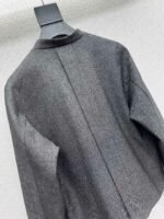 DIOR gray suit jacket with brooch high quality clothing - Image 6