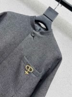 DIOR gray suit jacket with brooch high quality clothing - Image 5
