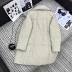 Loro Piana New style lapel wool down jacket mid-length coat lining 90% white goose down filling high-end quality - Image 10