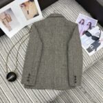 miumiu New herringbone lapel suit jacket with letter patch embroidery on the pockets High-end quality - Image 6