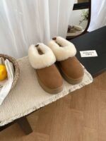 UGG winter new slip-on wool snow boots with increased height and thick sole 4.5cm - Image 3