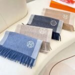 Hermès autumn and winter new cashmere scarf advanced version size 32x200cm - Image 7