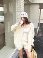 Alexander Wang knitted hoodie and shorts set - Image 12