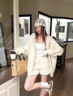 Alexander Wang knitted hoodie and shorts set - Image 9