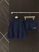 Alexander Wang knitted hoodie and shorts set - Image 4