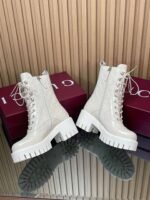 GUCCI New Double G Embossed Lace-up Hiking Martin Boots Premium Edition - Image 5