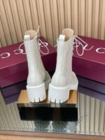 GUCCI New Double G Embossed Lace-up Hiking Martin Boots Premium Edition - Image 3