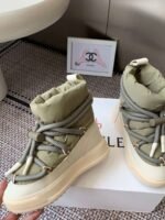 Moncler 2025 Autumn/Winter Latest Style Thick-soled Warm Lace-up Ankle Boots/Snow Boots - Image 3