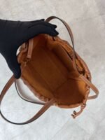 Celine Mini Shopping Bag, CABAS TRIOMPHE Small Smooth Calfskin Drawstring Bag, Premium Version. Dimensions: 22 x 17 x 15 cm - Image 5