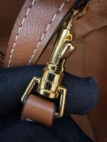 Celine Mini Shopping Bag, CABAS TRIOMPHE Small Smooth Calfskin Drawstring Bag, Premium Version. Dimensions: 22 x 17 x 15 cm - Image 2