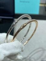 Tiffany Segmented Diamond Bangle, High-End Version 1:1 Quality - Image 2