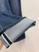 Loro Piana Fall/Winter New Arrival: Two-Button Double-Pocket Stretch Flared Jeans – Premium Quality - Image 5