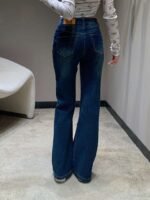 Loro Piana Fall/Winter New Arrival: Two-Button Double-Pocket Stretch Flared Jeans – Premium Quality - Image 2