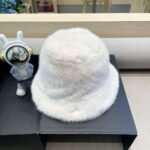 moncler Women’s faux fur mink hat, thickened and warm, perfect for autumn and winter. - Image 7